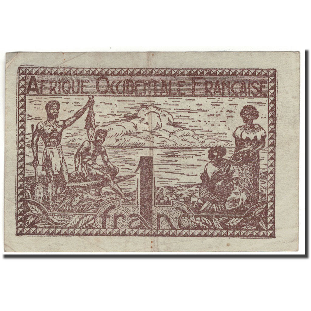 Banknote, French West Africa, 1 Franc, KM:34a, VF(30-35)