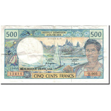 Banknote, French Pacific Territories, 500 Francs, KM:1b, VF(30-35)