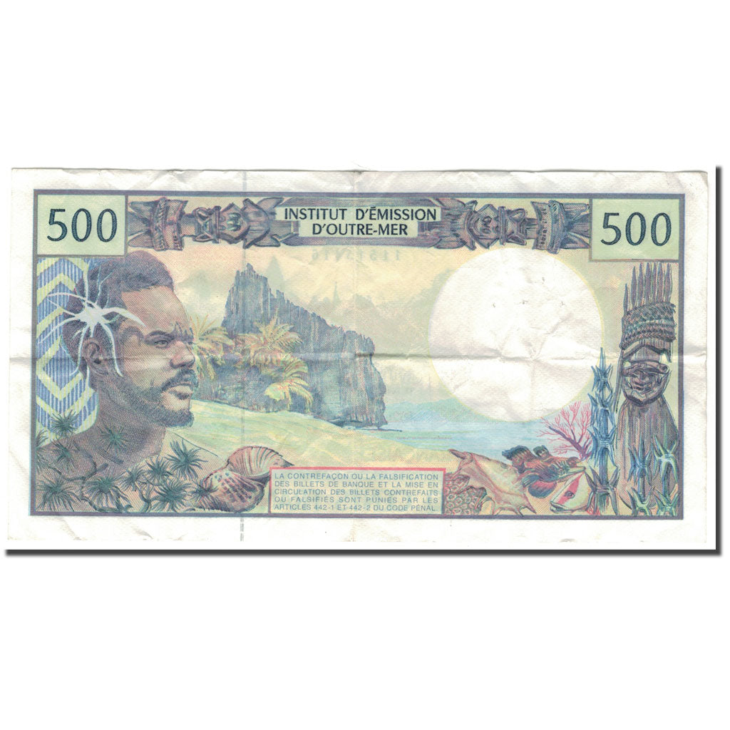 Banknote, French Pacific Territories, 500 Francs, KM:1b, VF(30-35)