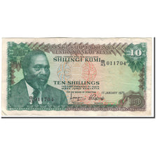 Banknote, Kenya, 10 Shillings, 1975-01-01, KM:12a, VF(30-35)