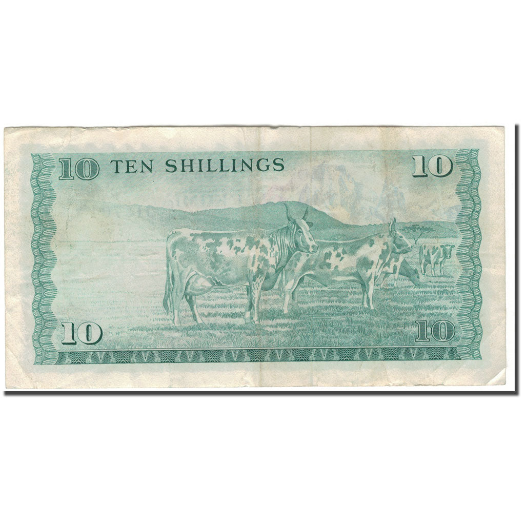 Banknote, Kenya, 10 Shillings, 1975-01-01, KM:12a, VF(30-35)