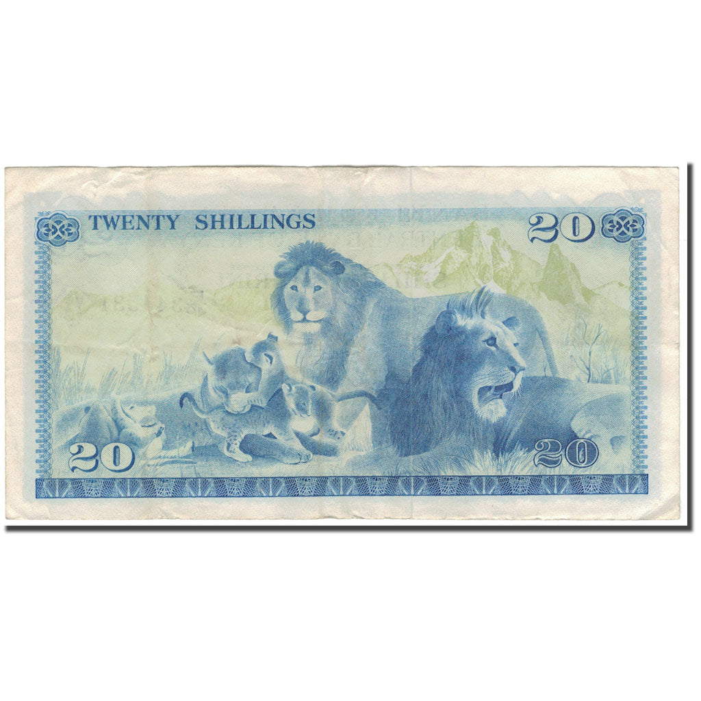 Banknote, Kenya, 20 Shillings, 1975-01-01, KM:13b, EF(40-45)