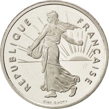 FRANCE, Semeuse, 1/2 Franc, 2001, KM #931.2, MS(65-70), Nickel, 19.5, Gadoury...