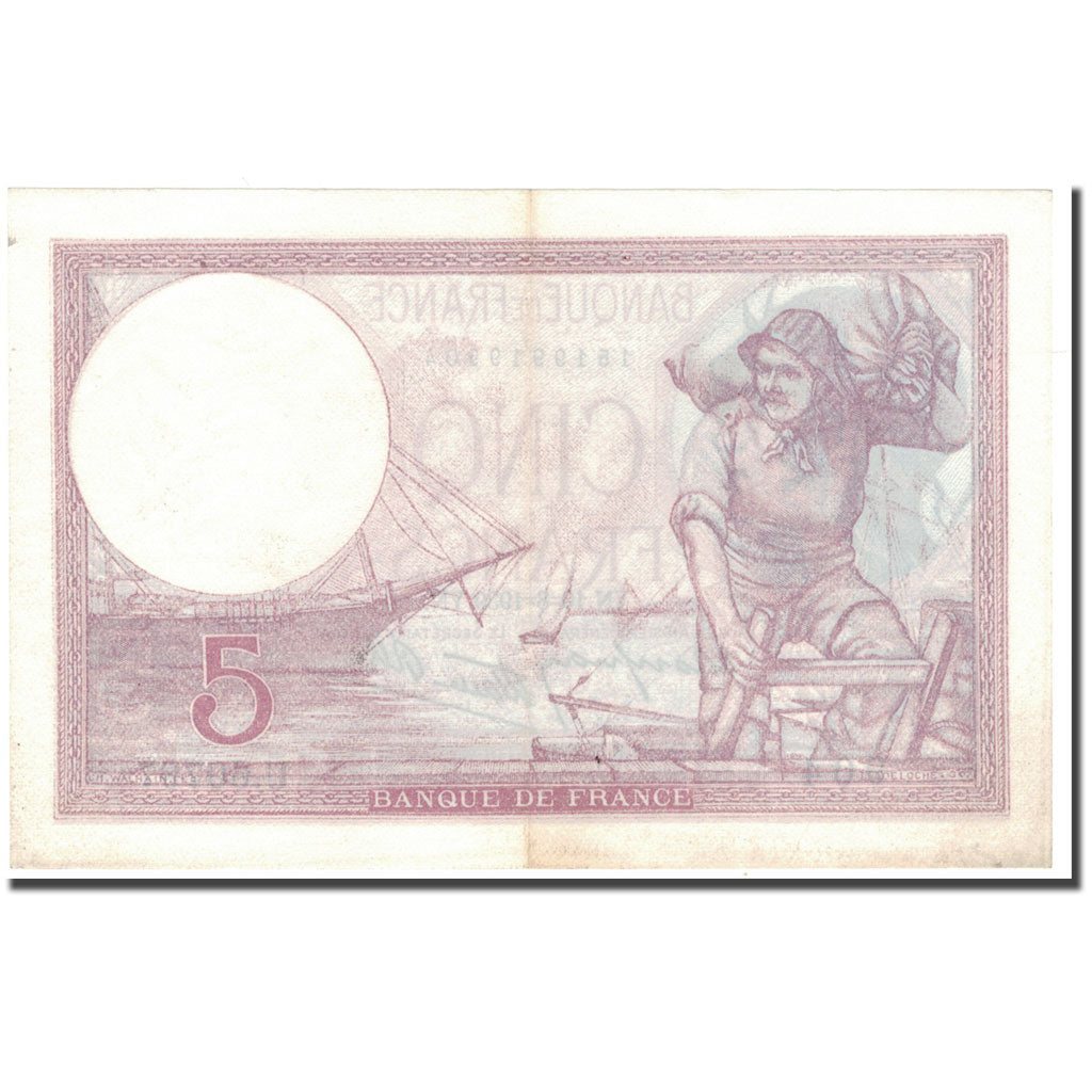 Francia, 5 Francs, 1939-08-10, SPL, Fayette:4.5, KM:83