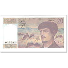 France, 20 Francs, Debussy, 1983, UNC(65-70), Fayette:66.4, KM:151a