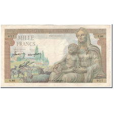France, 1000 Francs, Déesse Déméter, 1943-01-07, VF(20-25), Fayette:40.1