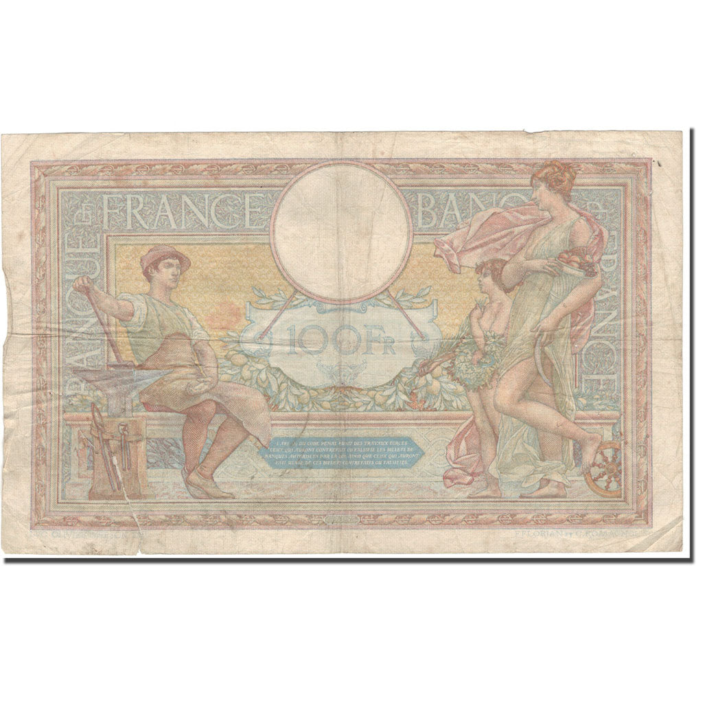 Frankrijk, 100 Francs, Luc Olivier Merson, 1936-05-14, B, Fayette:24.15, KM:78c