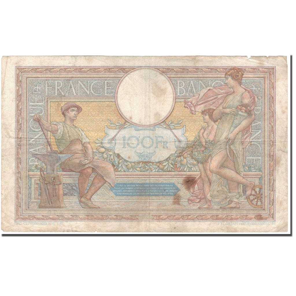 France, 100 Francs, Luc Olivier Merson, 1933-12-14, F(12-15), Fayette:24.12