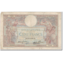 Frankreich, 100 Francs, Luc Olivier Merson, 1938-12-29, SGE+, Fayette:25.37
