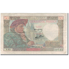 Frankreich, 50 Francs, Jacques Coeur, 1941-05-15, S, Fayette:19.11, KM:93