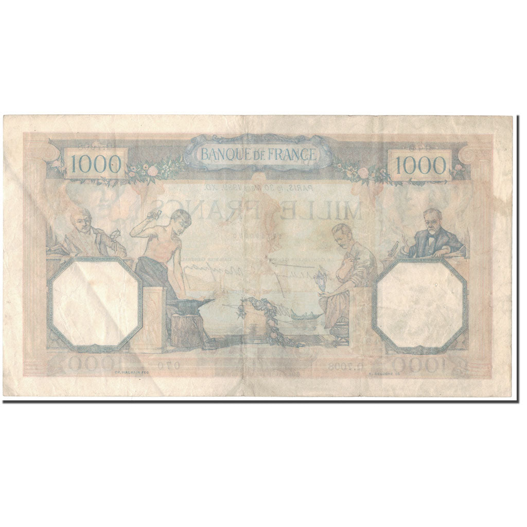 France, 500 Francs, Cérès et Mercure, 1939-03-30, VF(30-35), Fayette:38.35