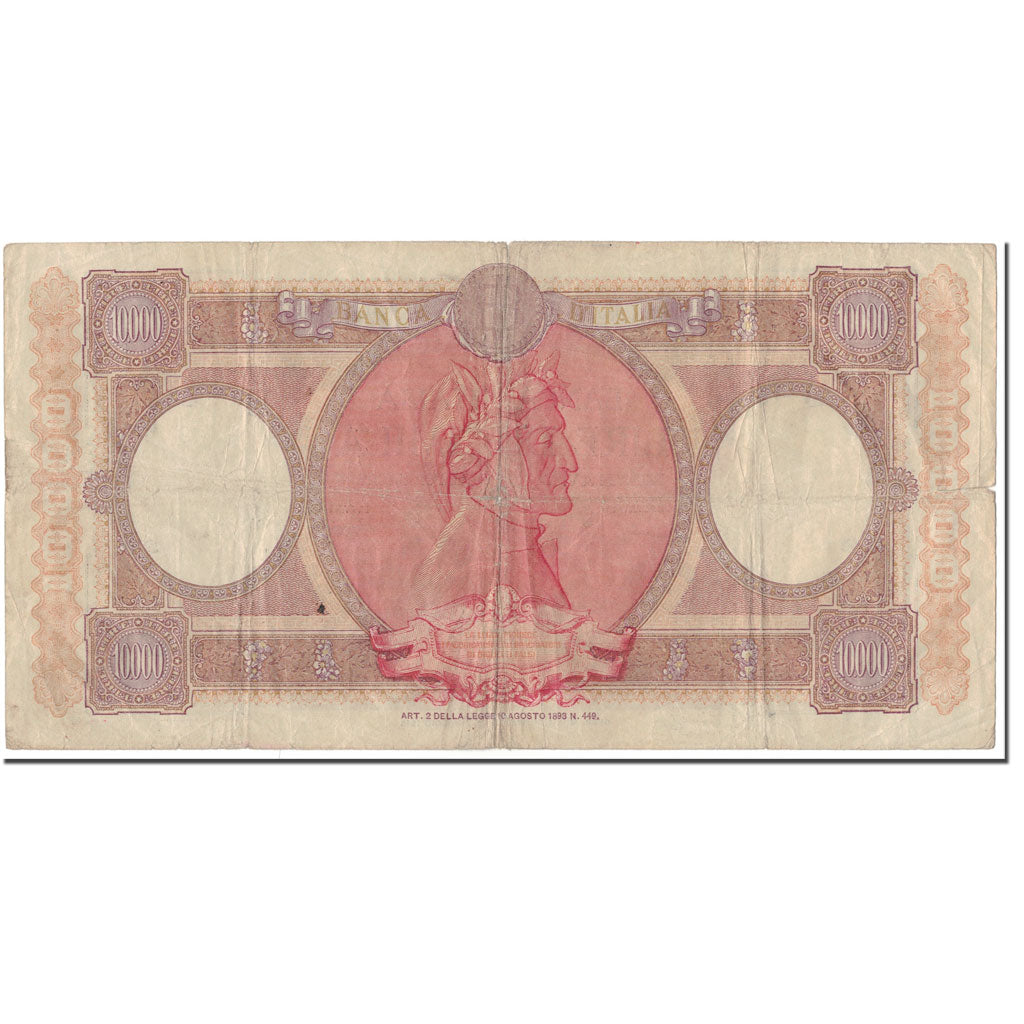 Banknote, Italy, 10,000 Lire, KM:89c, F(12-15)