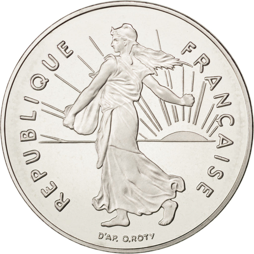 FRANCE, Semeuse, 5 Francs, 1992, Paris, KM #926a.2, MS(65-70), Nickel Clad...