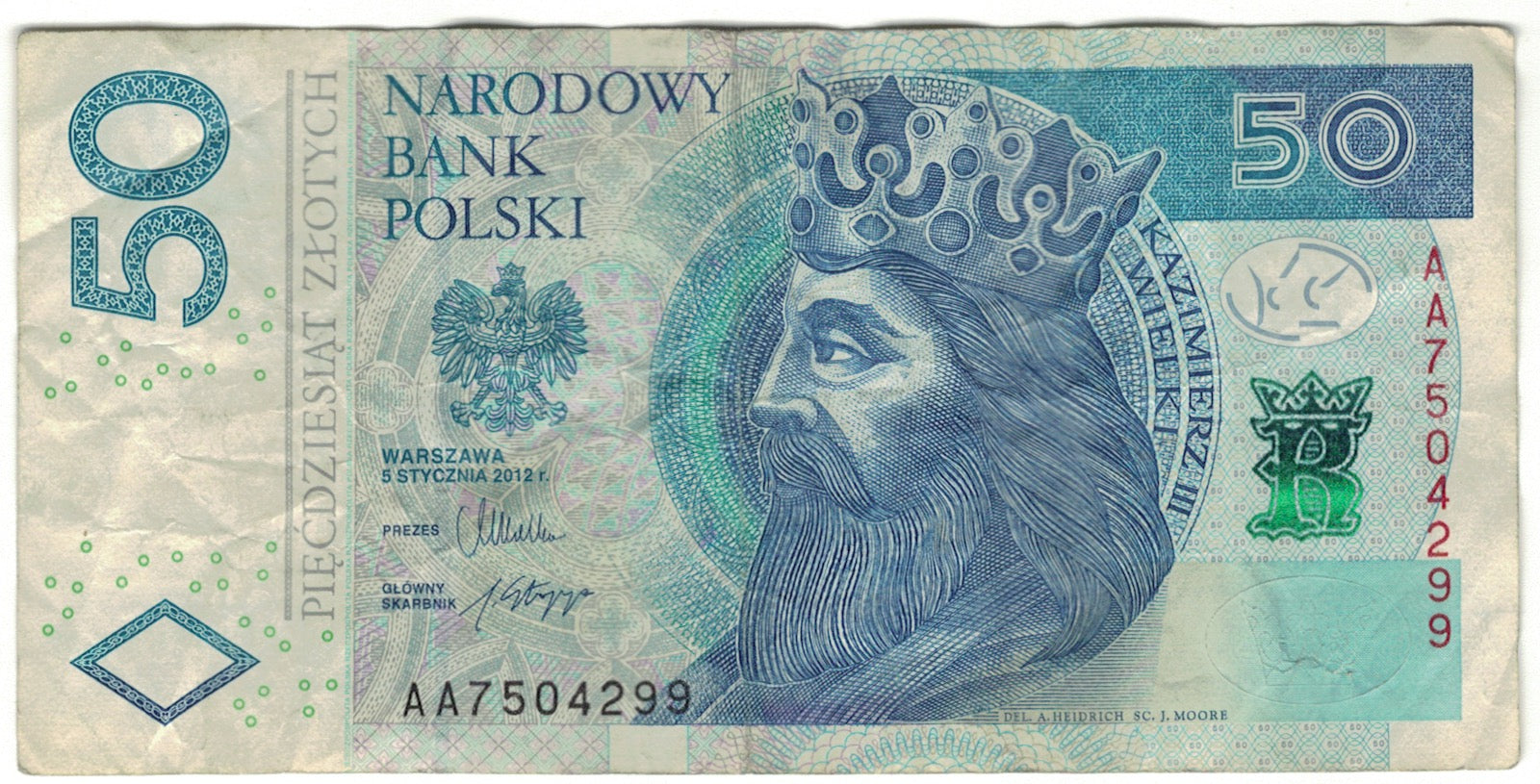Banknote, Poland, 50 Zlotych, 2012, VF(30-35)