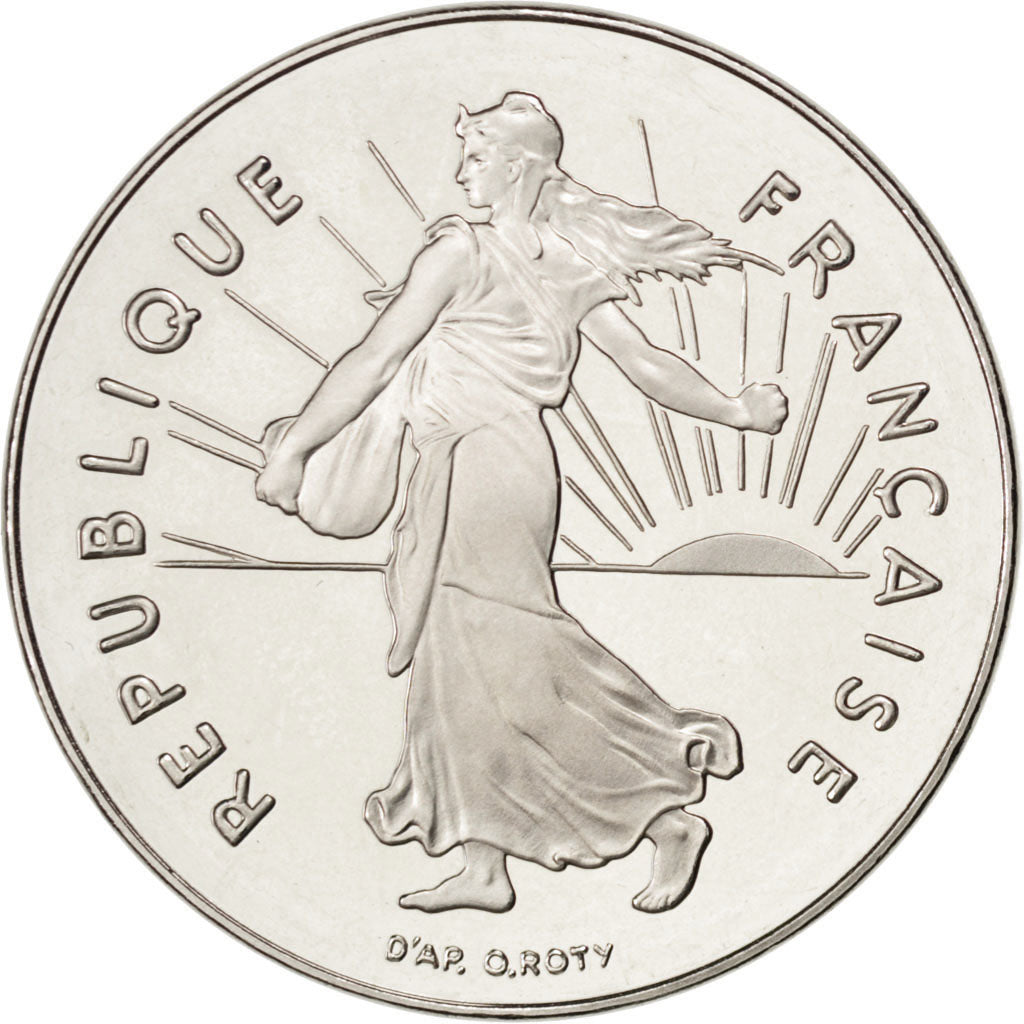 FRANCE, Semeuse, 5 Francs, 1994, Paris, KM #926a.2, MS(65-70), Nickel Clad...
