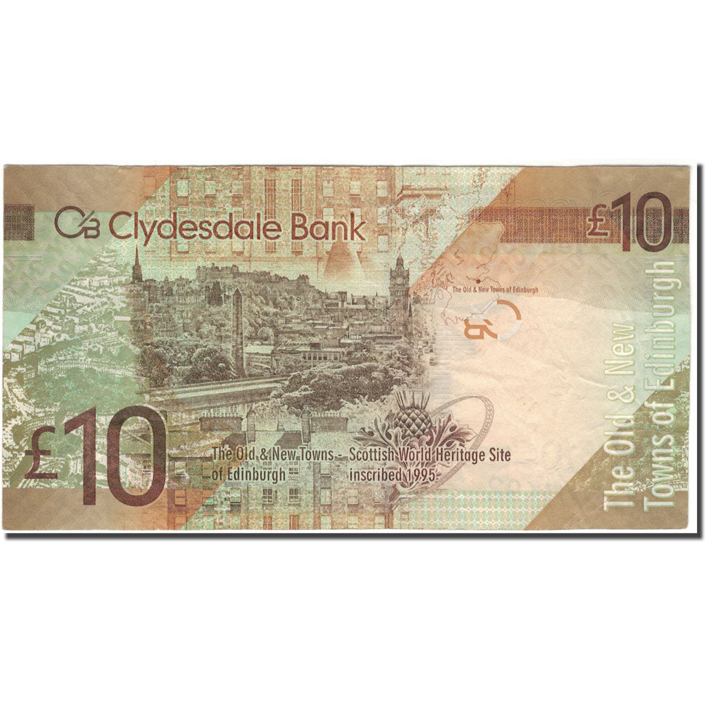 Banknote, Scotland, 10 Pounds, 2009, KM:229J, VF(20-25)