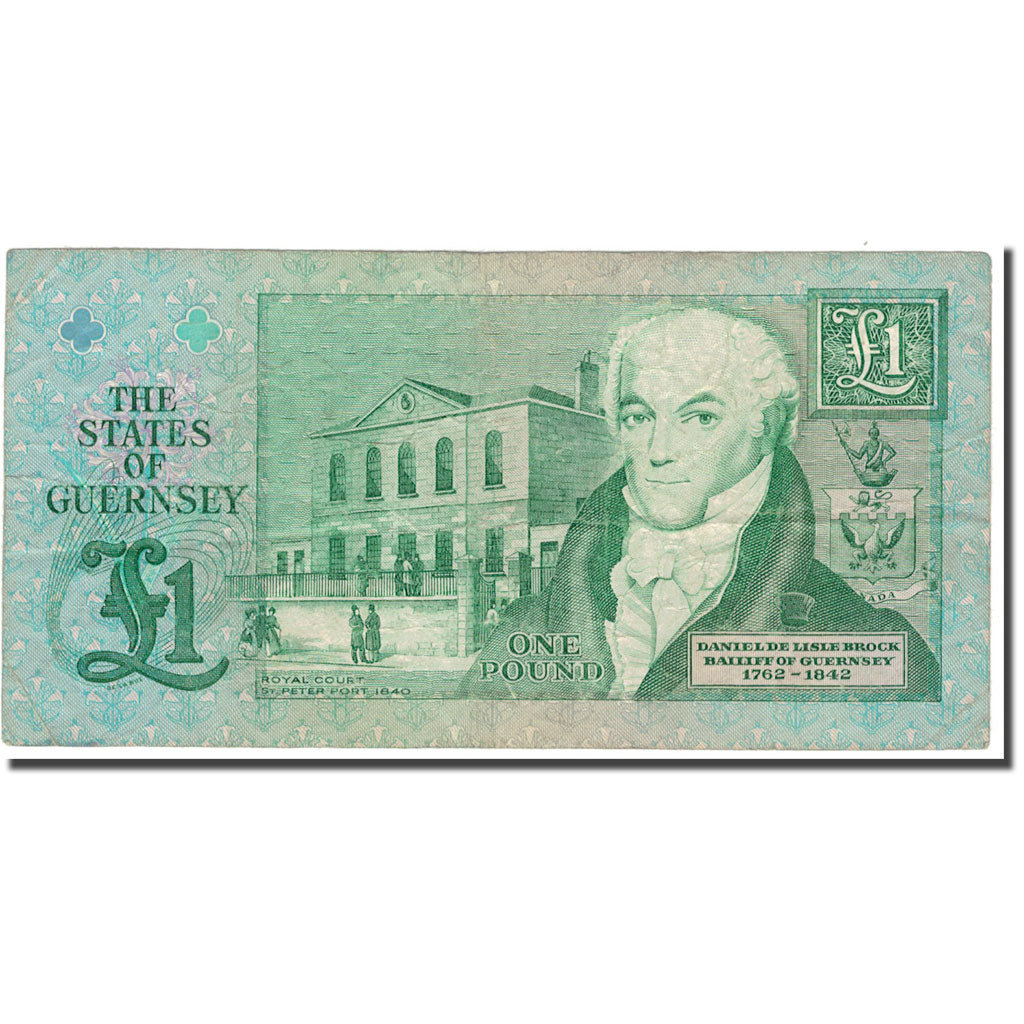 Geldschein, Guernsey, 1 Pound, KM:48a, SS