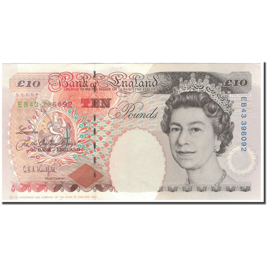 Banconote, Gran Bretagna, 10 Pounds, 1993, KM:386a, SPL
