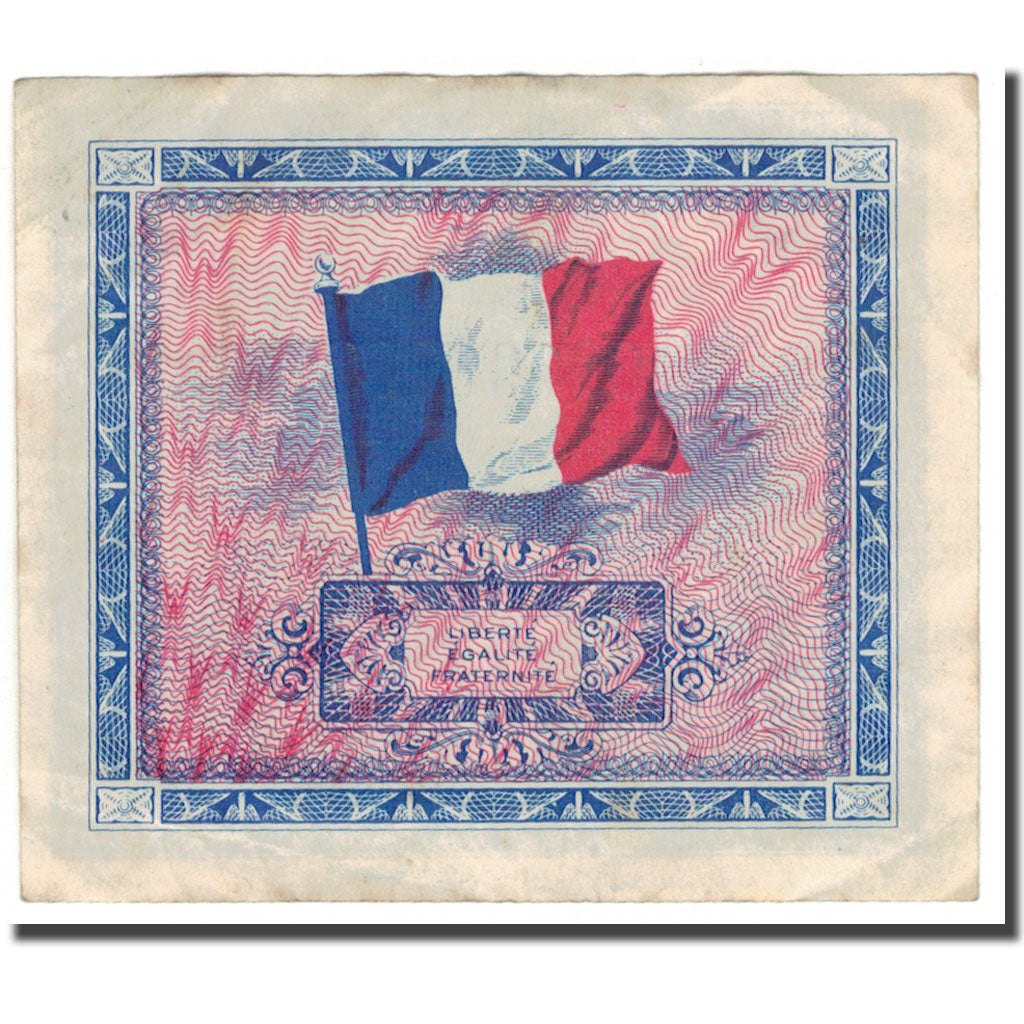 France, 5 Francs, Flag/France, 1944, EF(40-45), Fayette:17.1, KM:115a
