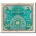 France, 2 Francs, Flag/France, 1944, VG(8-10), Fayette:16.01, KM:114a