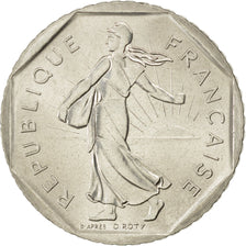 FRANCE, Semeuse, 2 Francs, 1980, KM #942.1, MS(65-70), Nickel, 26.5, Gadoury...