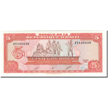 Banknote, Haiti, 5 Gourdes, 1989, KM:255a, UNC(65-70)