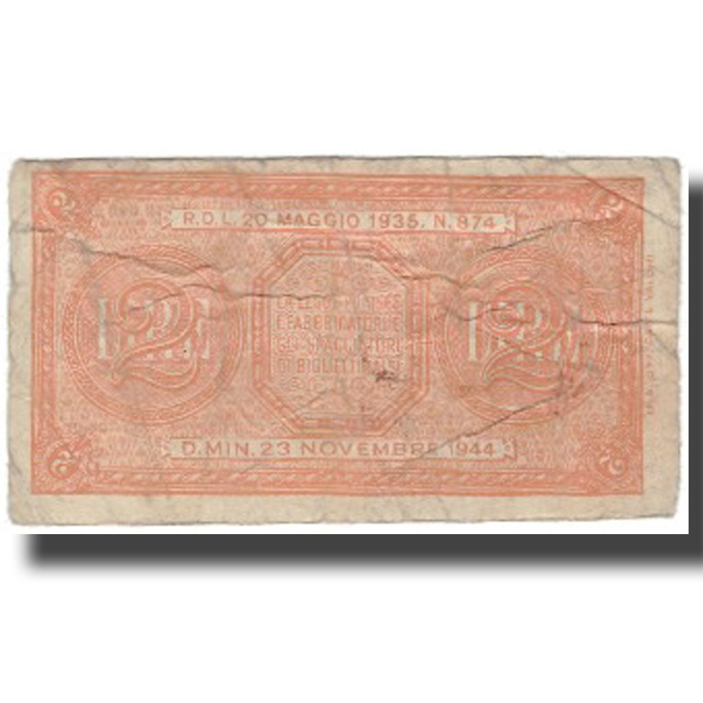 Geldschein, Italien, 2 Lire, KM:30a, S