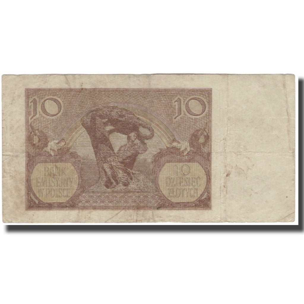Banknote, Poland, 10 Zlotych, 1940-03-01, KM:94, VF(30-35)
