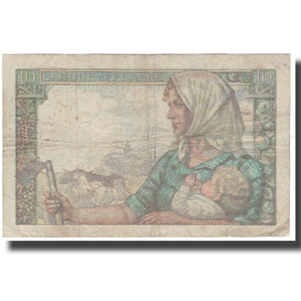 France, 10 Francs, Mineur, 1949-04-07, B+, Fayette:8.21, KM:99f