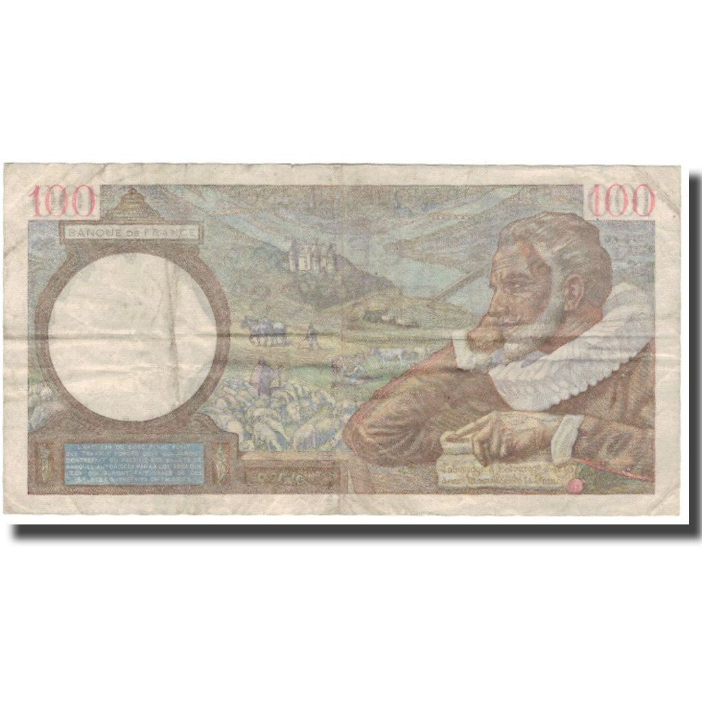 Francia, 100 Francs, Sully, 1941-12-04, BC, Fayette:26.62, KM:94