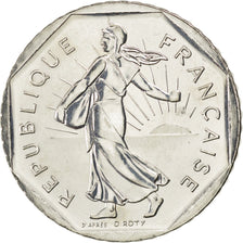 FRANCE, Semeuse, 2 Francs, 2001, KM #942.1, MS(65-70), Nickel, 26.5, Gadoury...
