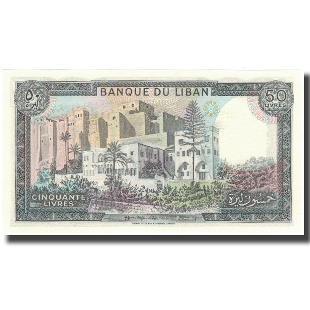 Billet, Lebanon, 50 Livres, KM:65d, NEUF