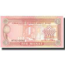 Banknote, Turkmanistan, 1 Manat, KM:1, UNC(65-70)