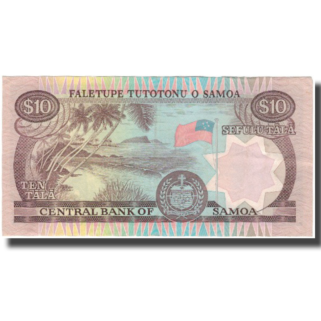 Banknot, Samoa Zachodnia, 10 Tala, KM:27A, EF(40-45)