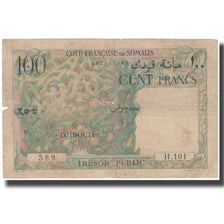 Banknote, French Somaliland, 100 Francs, KM:26a, F(12-15)