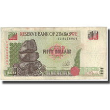Geldschein, Simbabwe, 50 Dollars, 1994, KM:8a, S