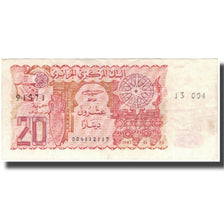 Nota, Argélia, 20 Dinars, KM:133a, VF(30-35)