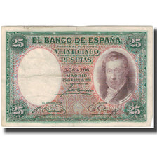Banknote, Spain, 25 Pesetas, 1931-04-25, KM:81, VF(20-25)