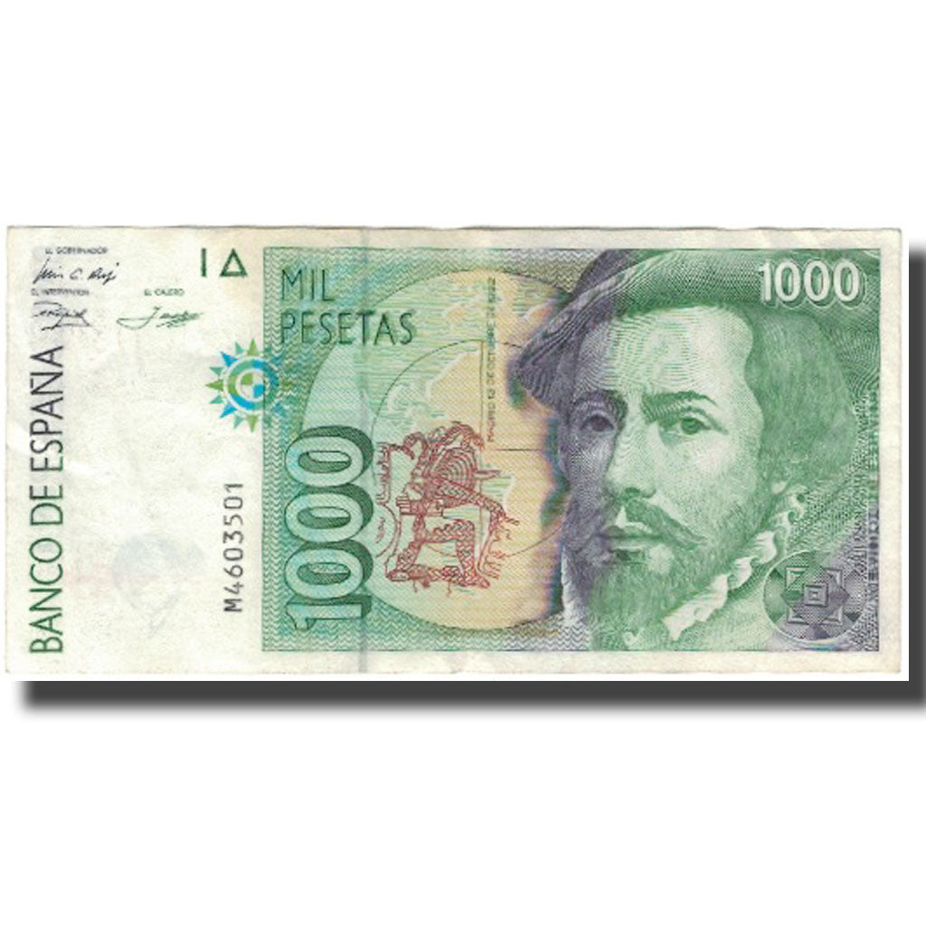 Banknote, Spain, 1000 Pesetas, 1992-10-12, KM:163, VF(20-25)