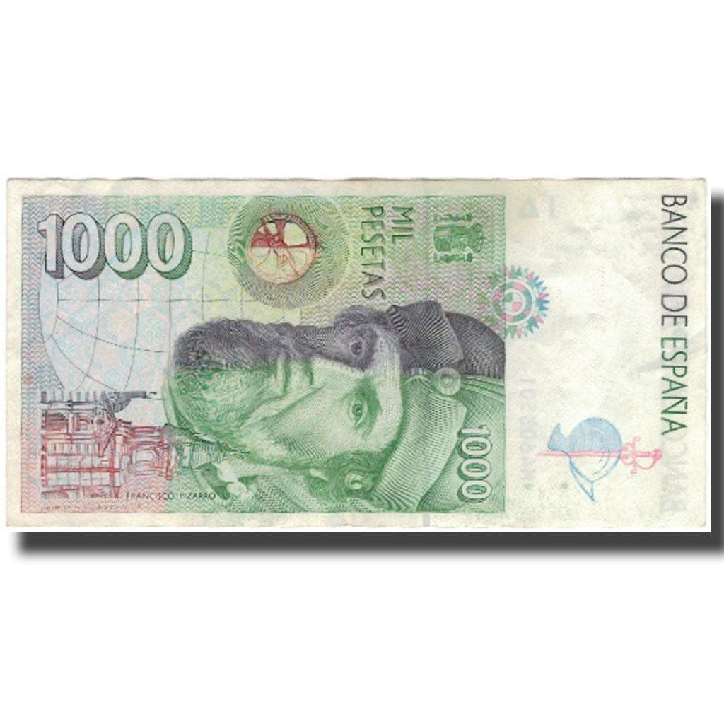 Banknote, Spain, 1000 Pesetas, 1992-10-12, KM:163, VF(20-25)