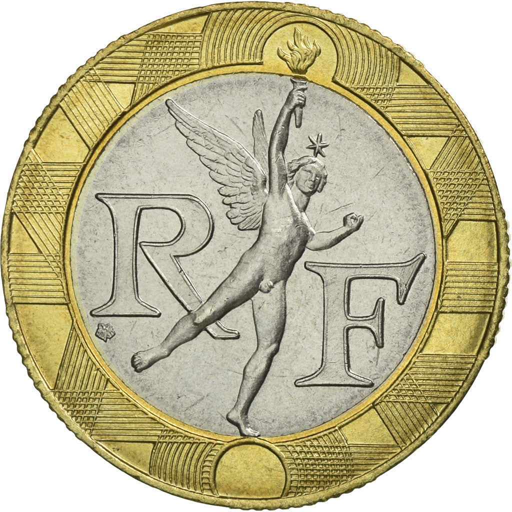 Coin, France, Génie, 10 Francs, 1995, MS(65-70), Bi-Metallic, KM:964.1