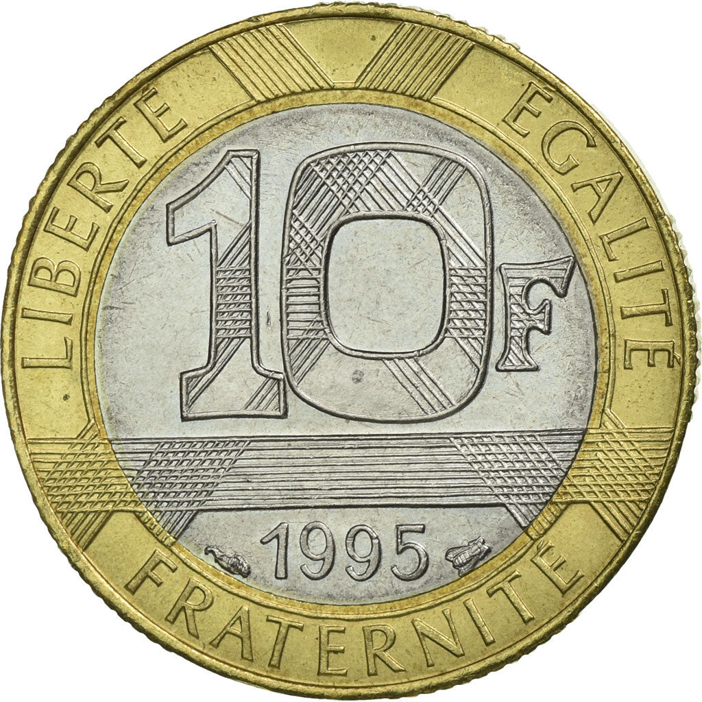 Coin, France, Génie, 10 Francs, 1995, MS(65-70), Bi-Metallic, KM:964.1