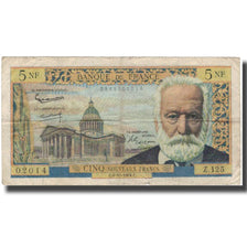Frankreich, 5 Nouveaux Francs, Victor Hugo, 1964-10-01, S, Fayette:56.16