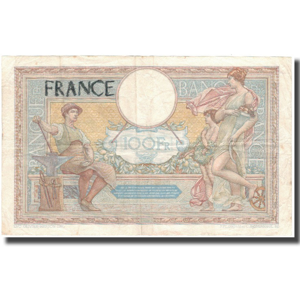 Francia, 100 Francs, Luc Olivier Merson, 1934-09-27, RC, Fayette:24.13, KM:78c
