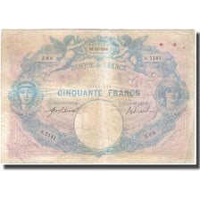 Francia, 50 Francs, Bleu et Rose, 1916-11-17, RC, Fayette:14.29, KM:64e