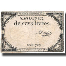 France, 5 Livres, Mortier, EF(40-45), KM:A76