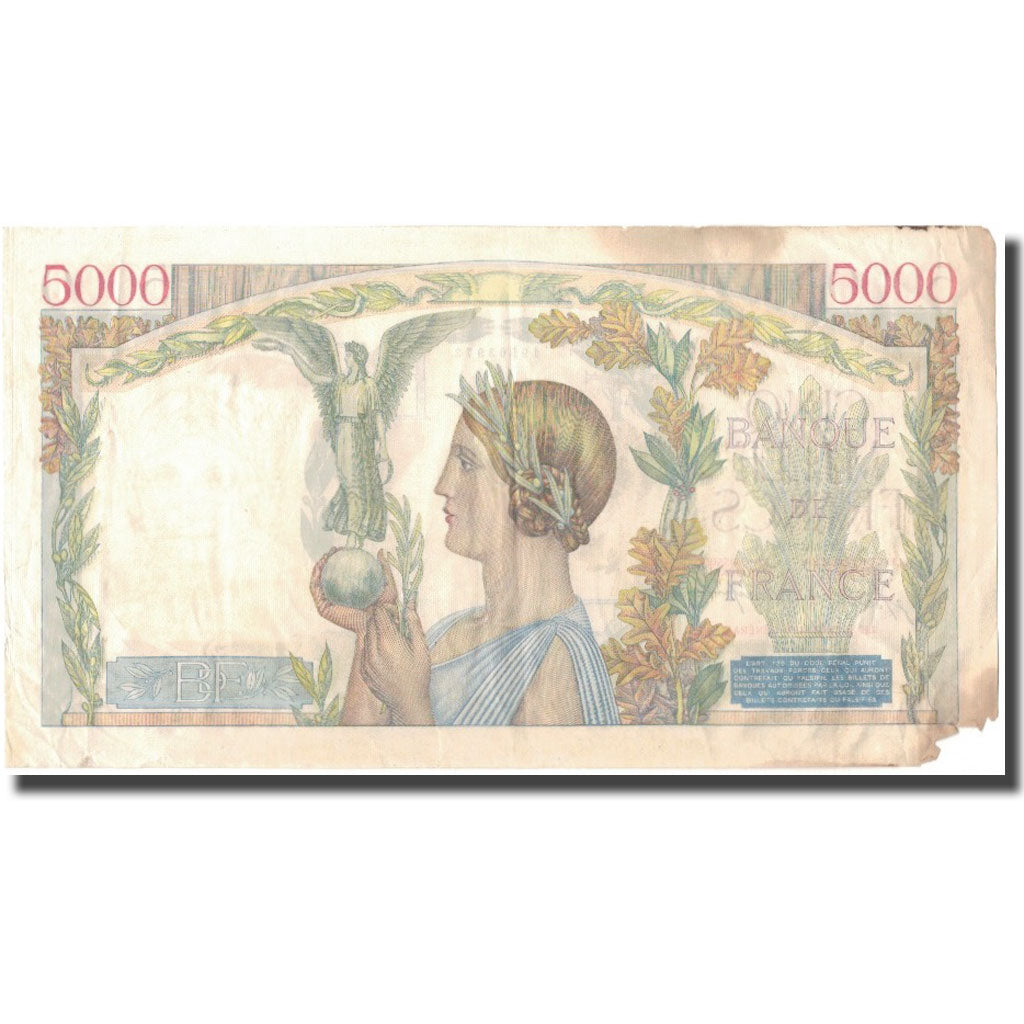 Francia, 5000 Francs, Victoire, 1941-12-26, BC, Fayette:46.31, KM:97c