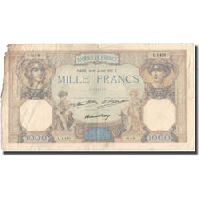 Francja, 1000 Francs, Cérès et Mercure, 1931-07-16, F(12-15), Fayette:37.6