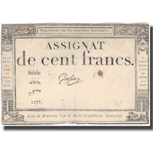 France, 100 Francs, 1795, Gautry, EF(40-45), KM:A78