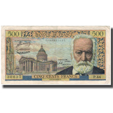 França, 500 Francs, Victor Hugo, 1954-09-02, EF(40-45), Fayette:35.3, KM:133a